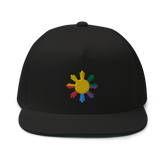 Philippines Sun LGBTQ Flat Bill  Snapback Cap